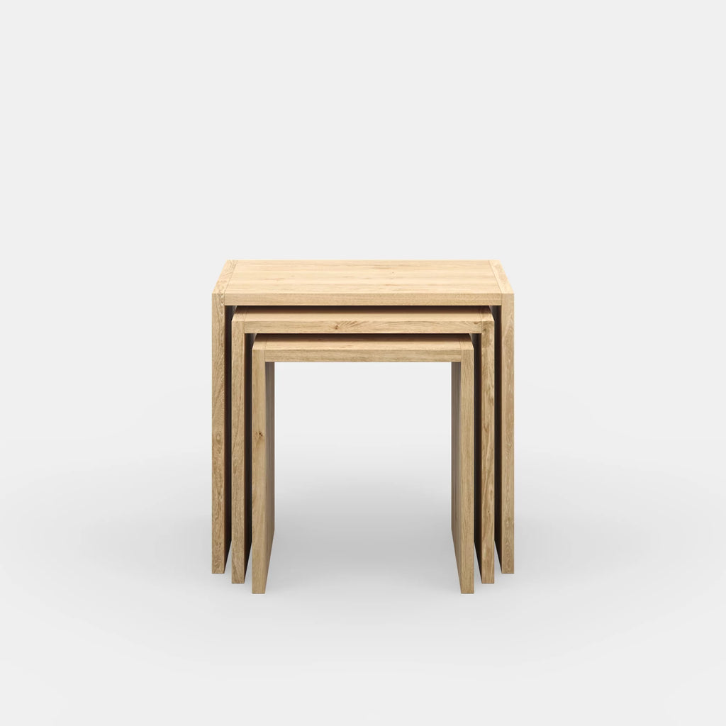 Oak Modern Nesting Table Set D9269