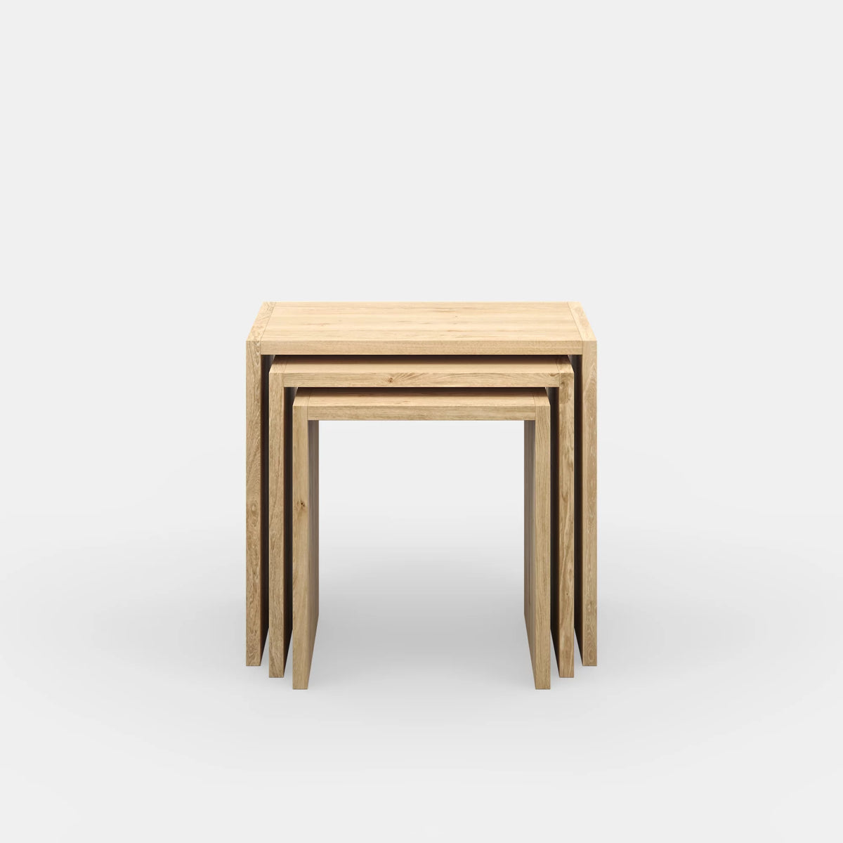 Oak Modern Nesting Table Set D9269