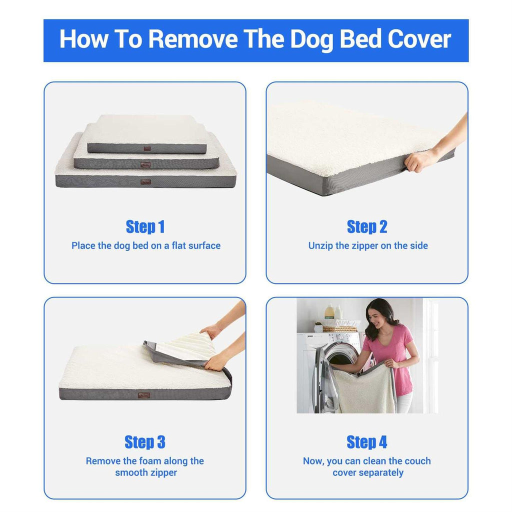 Orthopedic Dog Bed with Egg Foam and Non-Slip Bottom Q2615