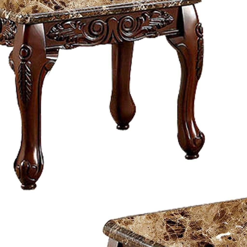3 Piece Dark Oak Table Set S855549