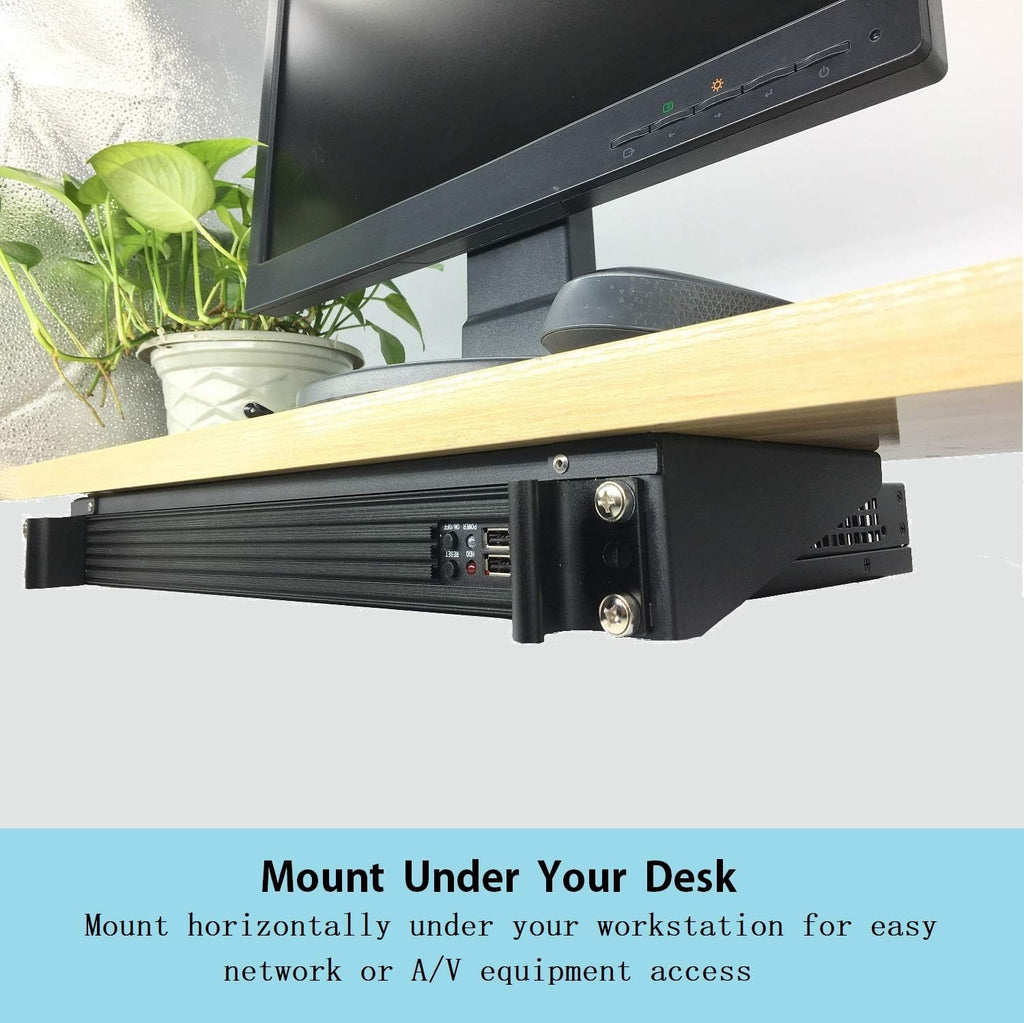 19 Inch 1U Heavy Duty Wall Mountable Server Rack Pack of 2 B243
