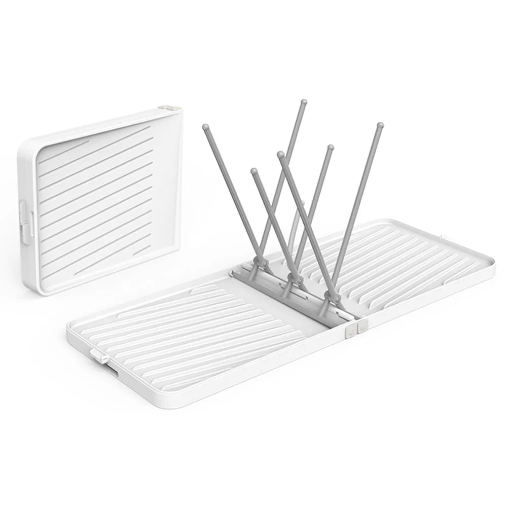 Foldable Bottle Drying Rack with Tray R921