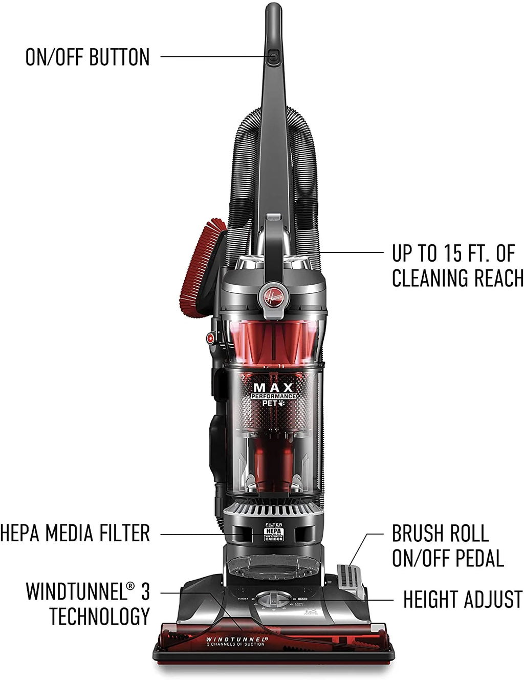Bagless Upright Vacuum D68114