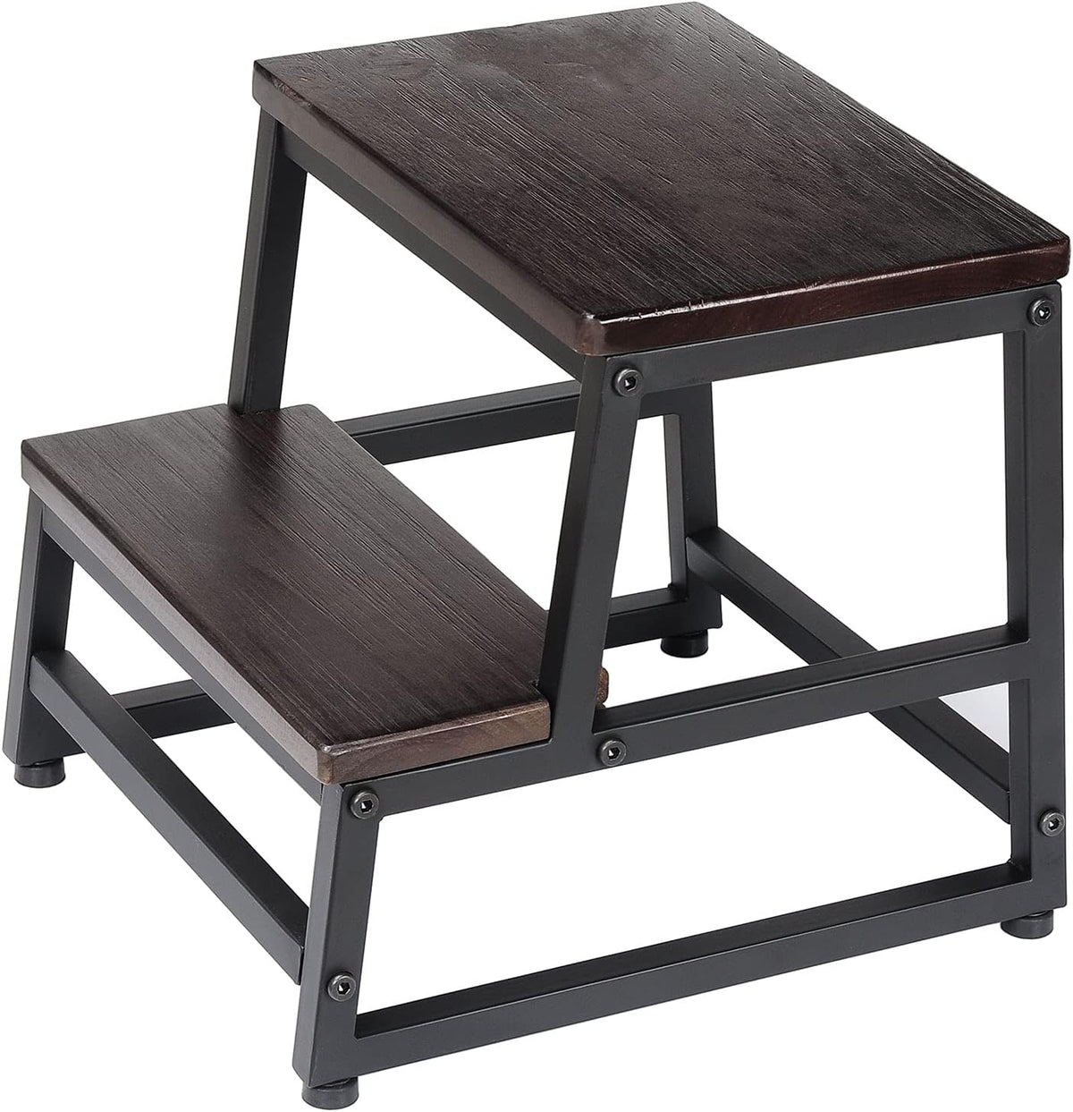 Dark Walnut Bed Steps 500lb Load Capacity Pack of 2 P2146