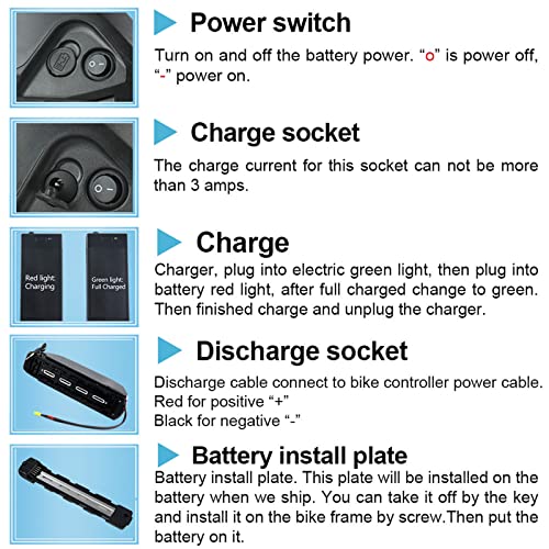 52V 19.2AH Electric Bicycle Lithium Battery with Charger F2510