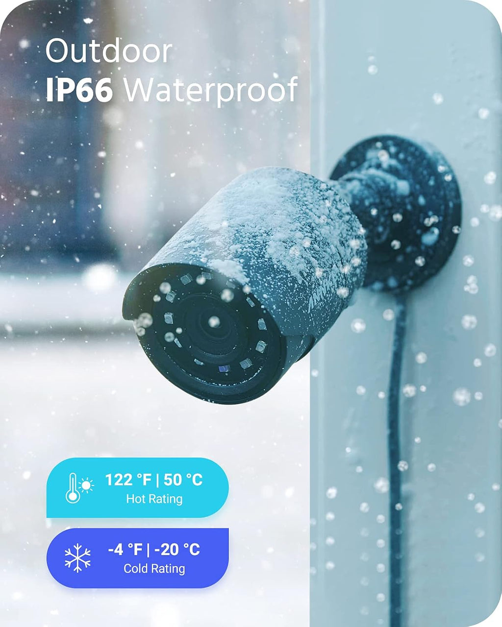 1080p Security Camera Bullet Wired Camera IP66 Weatherproof Analog Surveillance Camera X190