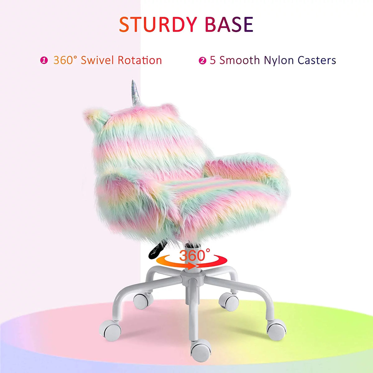 Unicorn Office Chair with Mid-Back and Armrest Support N13539