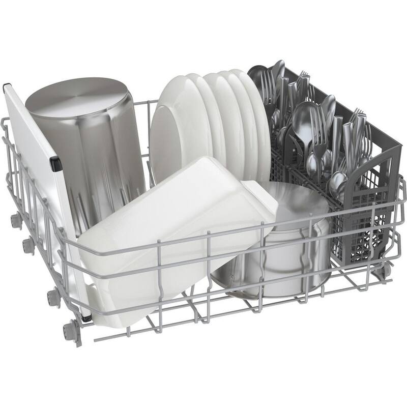 White Front Control Tall Tub Dishwasher with Stainless Steel Tub A381