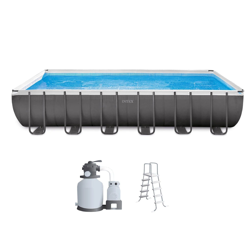 12' x 24' Rectangle Metal Frame Above Ground Pool B168