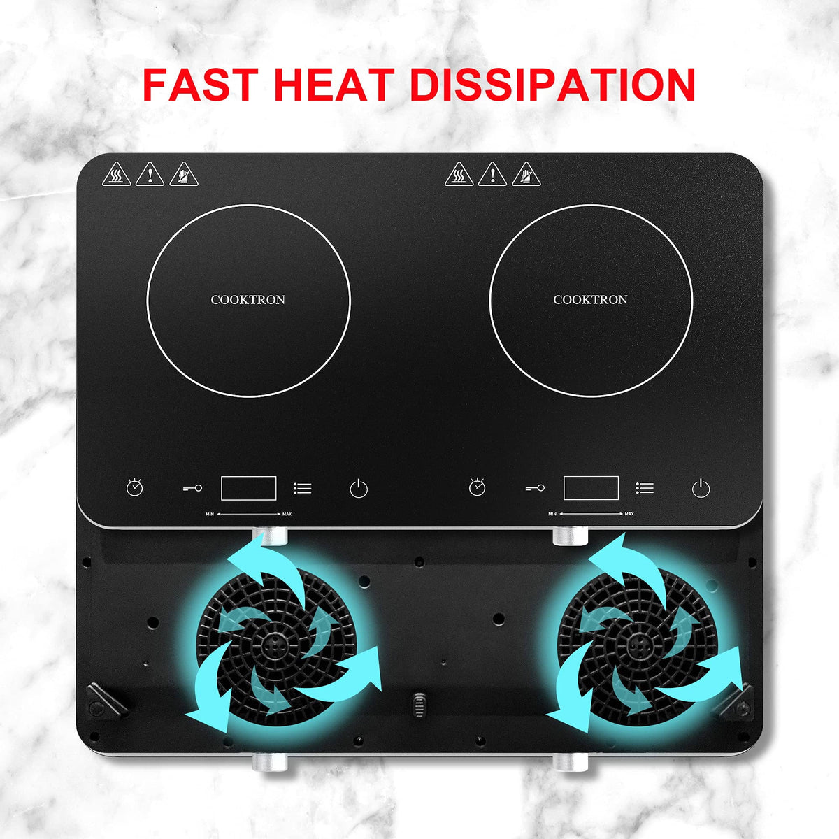 1800W Double Burner Electric Induction Cooktop B81238