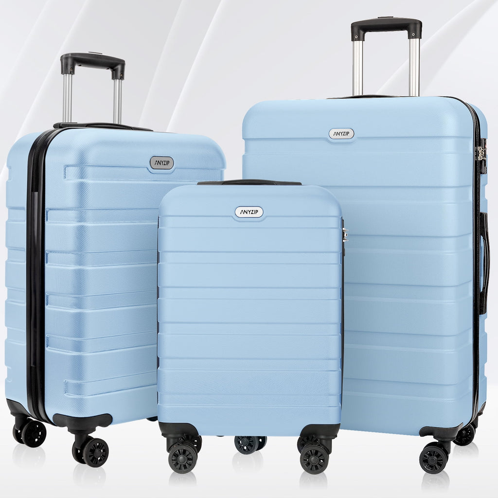 3PCS Lightweight Hardside Luggage Set with TSA Lock X61683