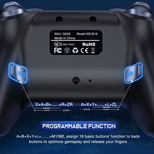 Wireless Switch Controller with Back Buttons, Programmable, Turbo Function Y737028