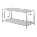 Square Chrome Coffee Table J868