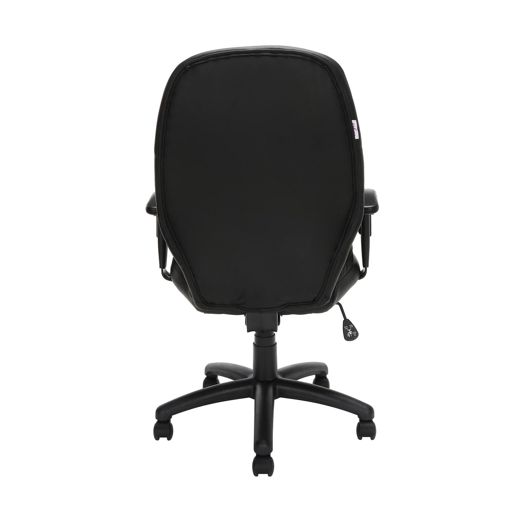 Leatherette Mid-Back Chair with Adjustable Arms L29927