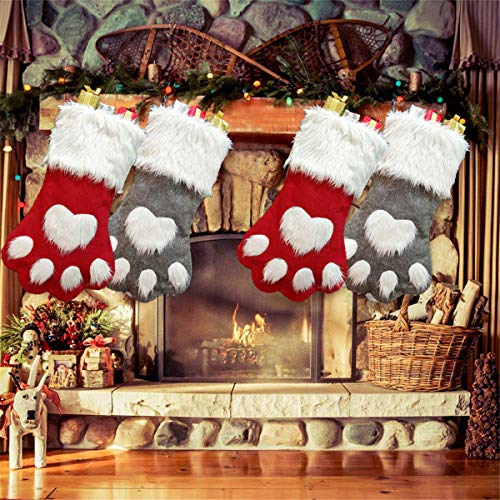 Plush Plaid Christmas Stockings C7197