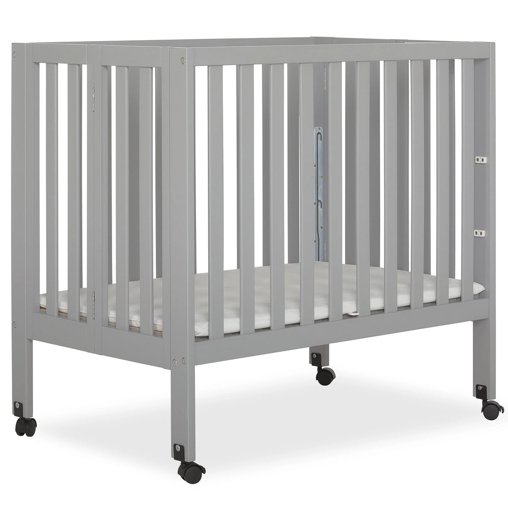 Pebble Grey Folding Crib V7402