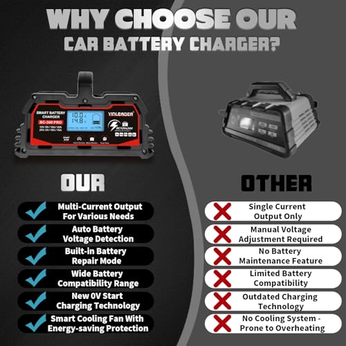 40A 12V/24V Lead Acid LiFePO4 Automatic Battery Charger A425