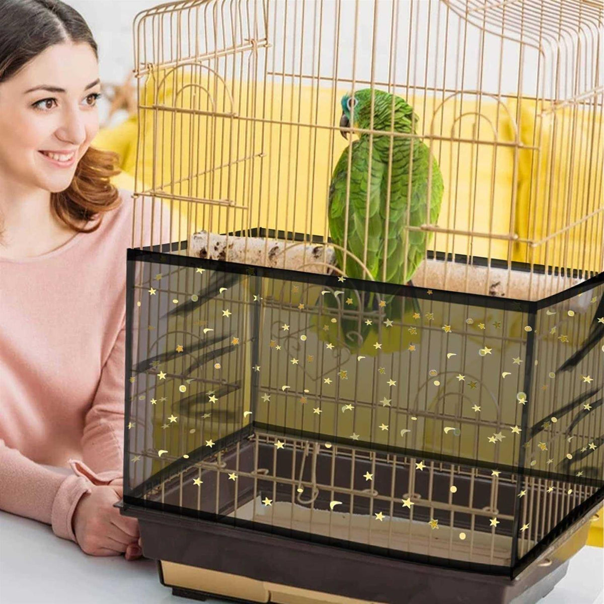 Bird Cage Seed Catcher Nylon Mesh Net R18137