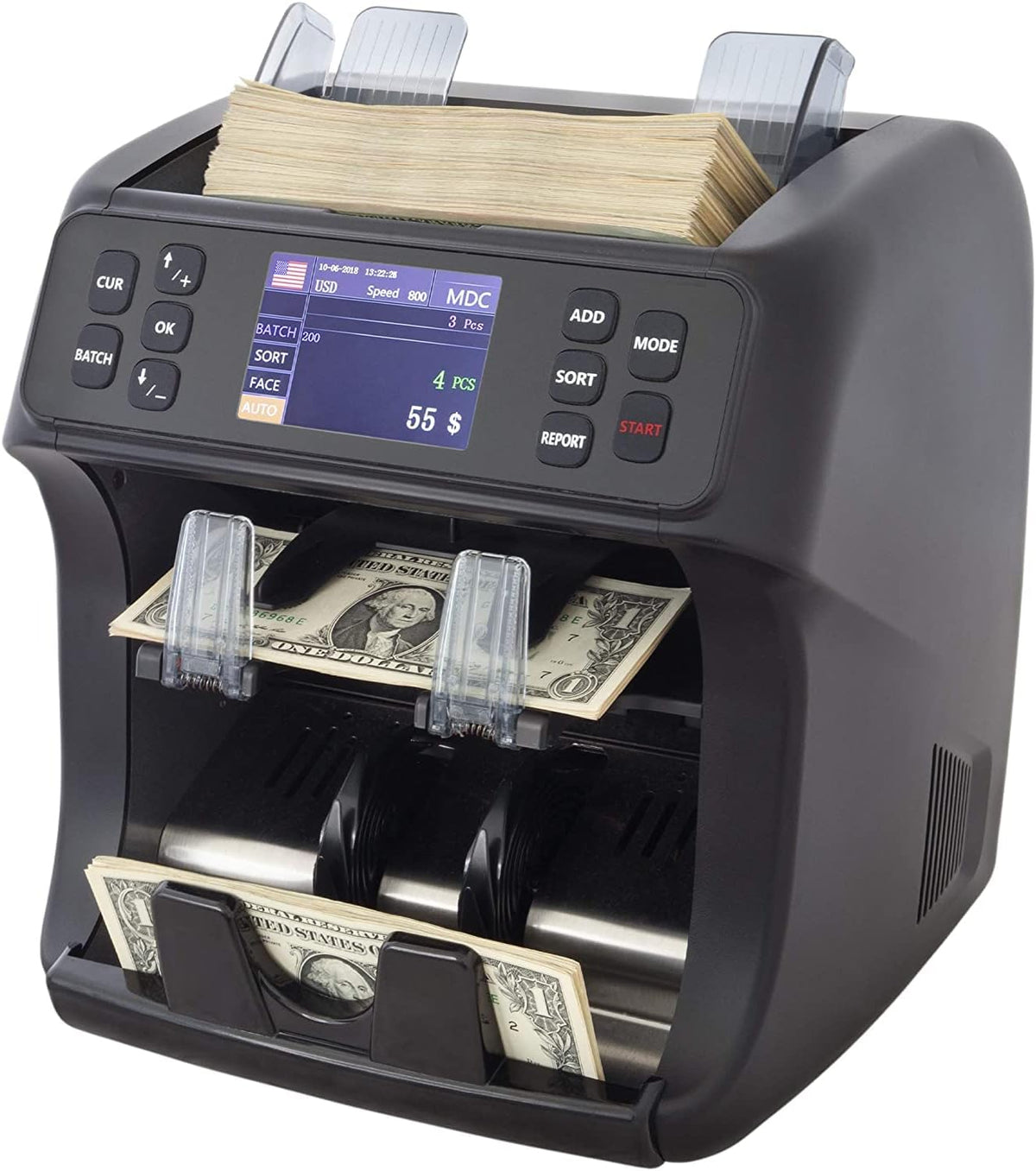 Money Counter Machine Mixed Denomination with Reject Pocket D9913