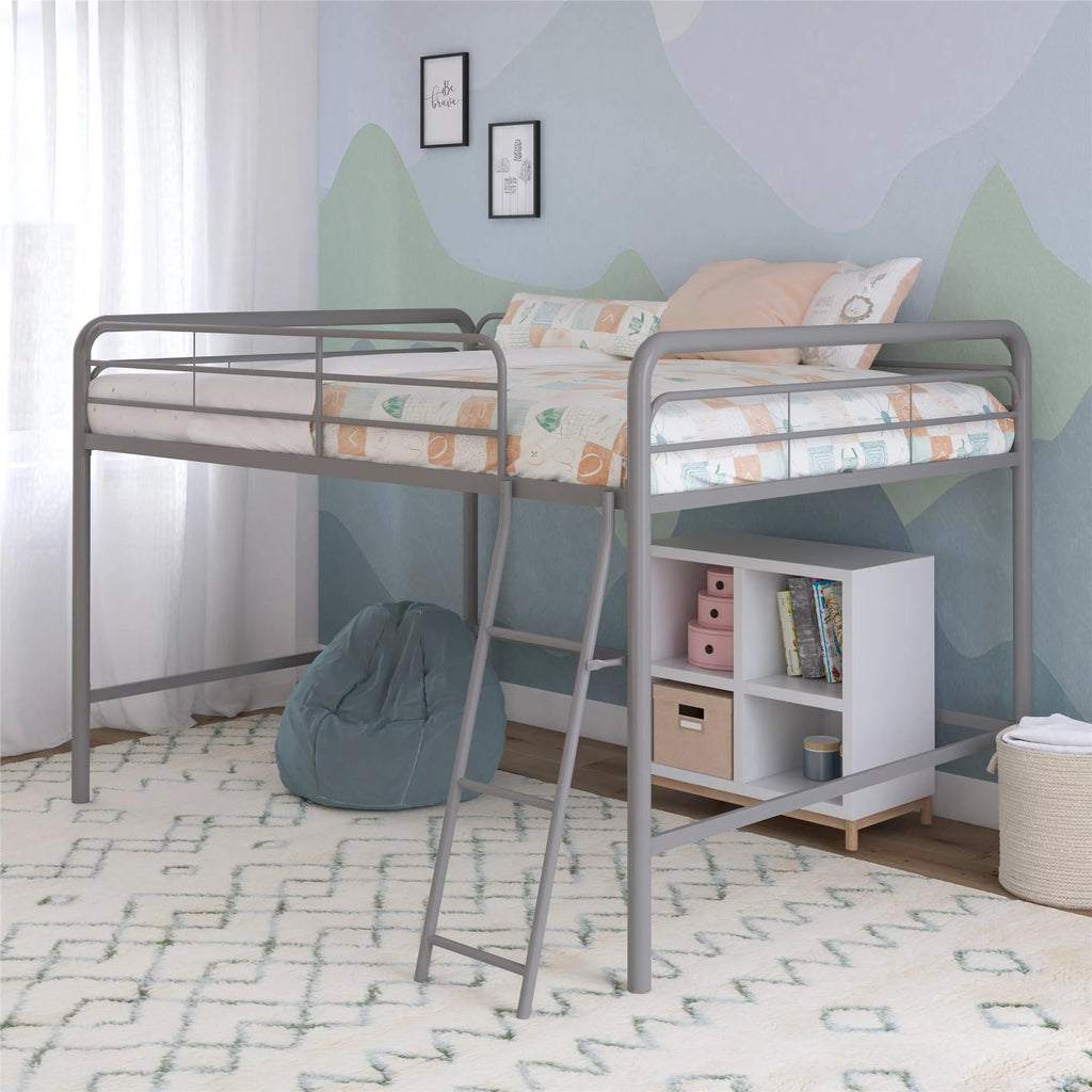 Black Full Metal Loft Bed M524197