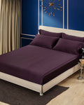 100% 19 Momme Silk Sheets Cal.King Deep Purple I717