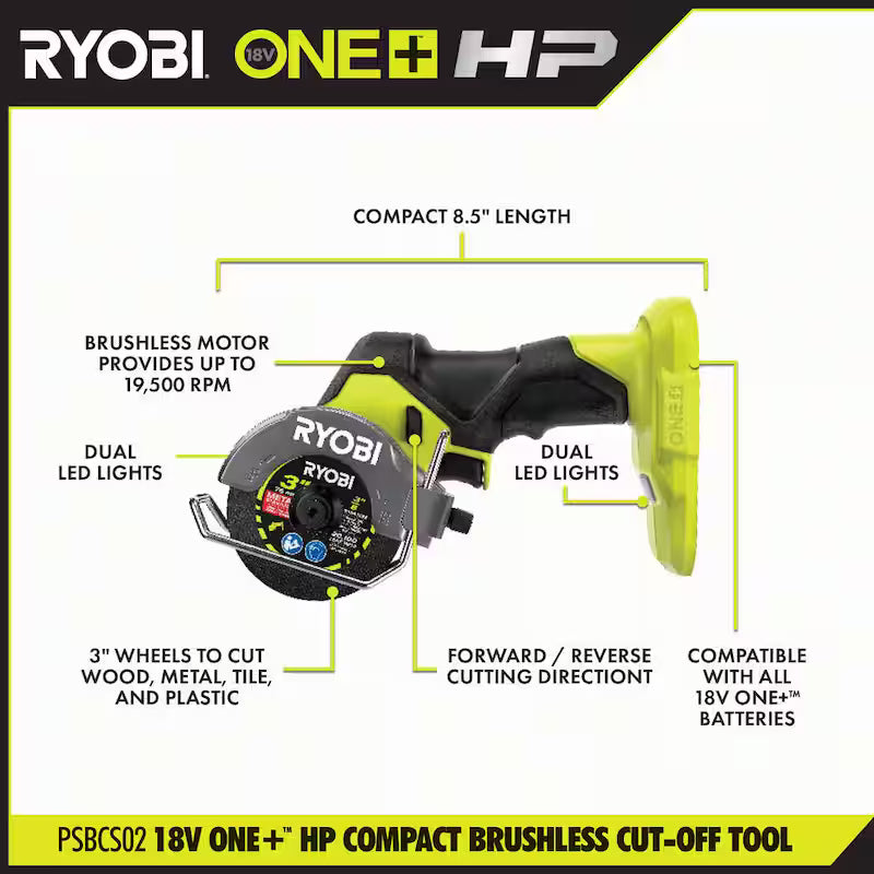 18V Brushless Cordless Compact Cut-Off Tool R373