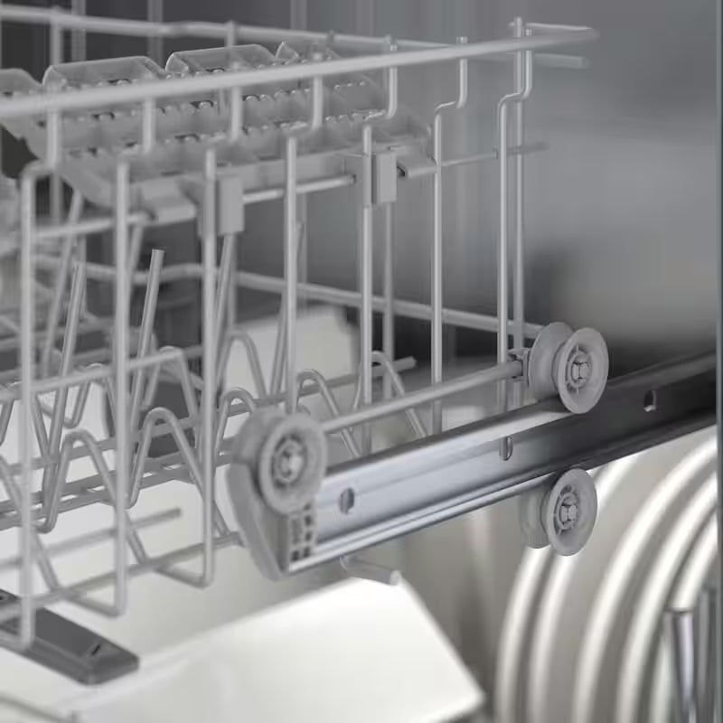 White Front Control Tall Tub Dishwasher with Stainless Steel Tub A381