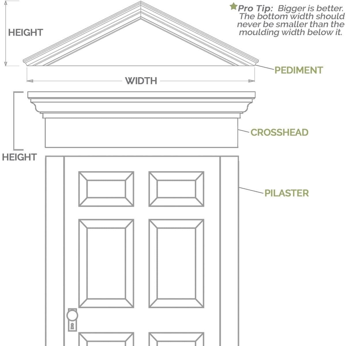 Plain PVC Pilaster with Standard Capital & Base (Pair) B278