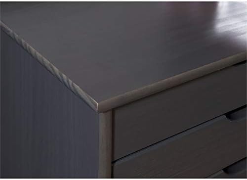 Gray Eight Drawer Wood Rolling Storage Cart Y45749