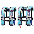 2Pack Automatic Inflatable Life Jacket with Whistle W9741