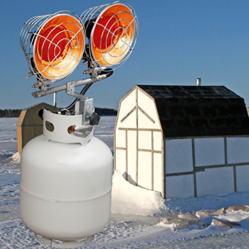 Silver 15000 BTU Propane Tank Top Heater E47252