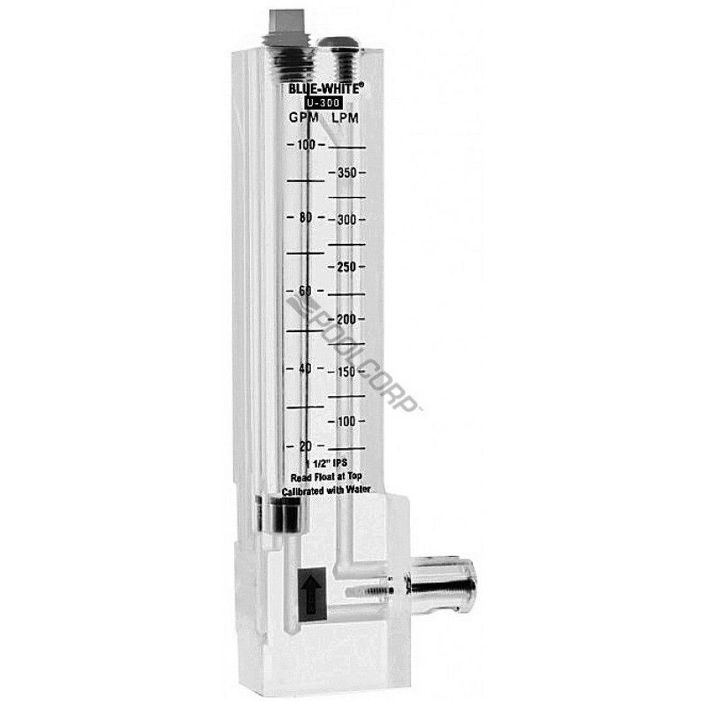 2x22 PVC Vertical Flowmeter 40-150 GPM C483