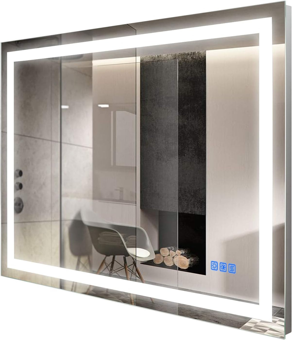 40×24 Inch LED Anti-Fog Dimmable Bathroom Mirror S4890
