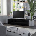 Black Chipboard TV Cabinet J976