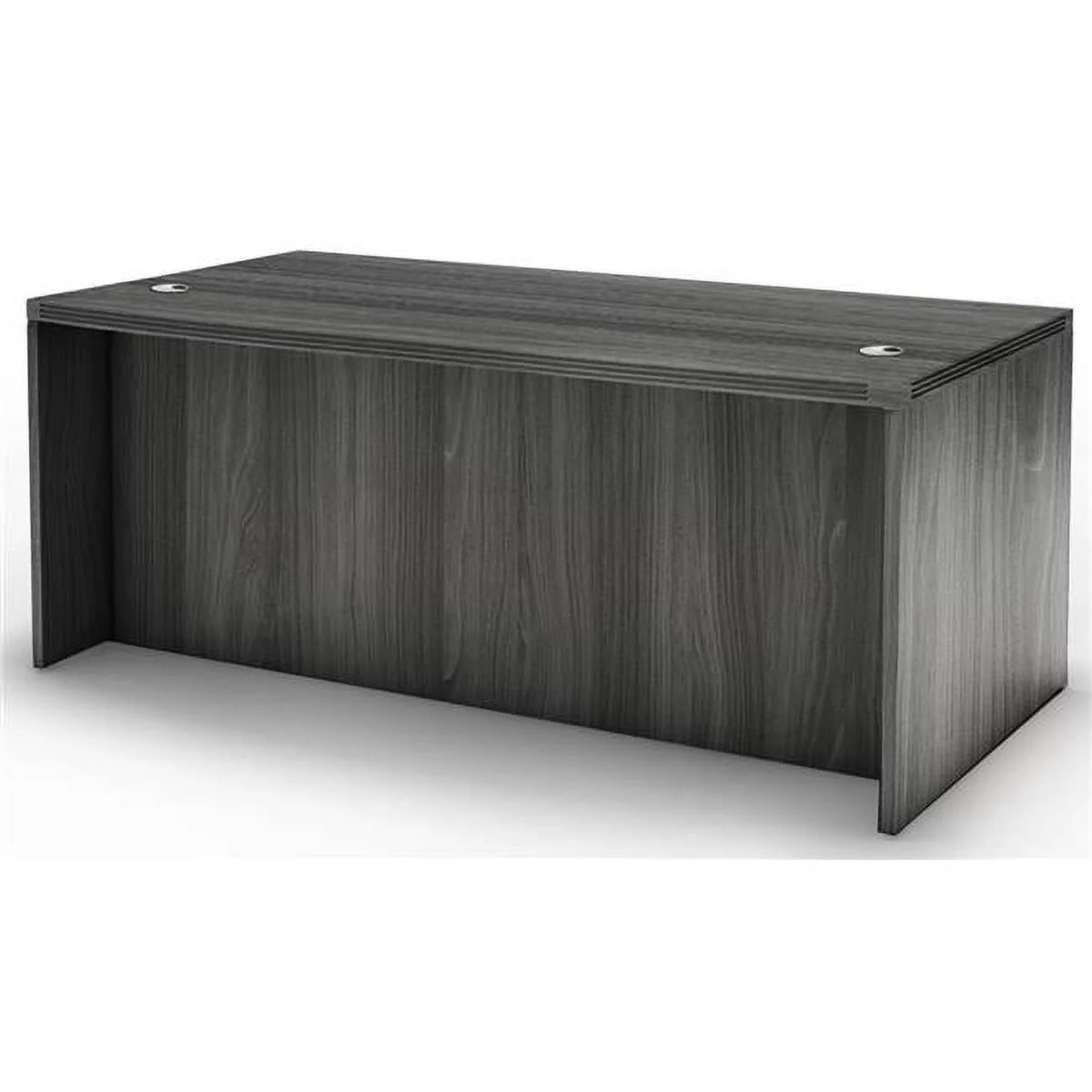 72 in. Grey Steel Conference Front Desk F517051