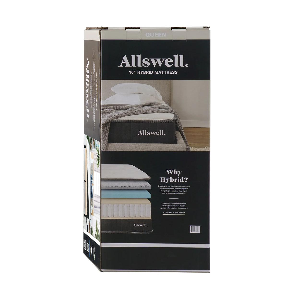 10" Hybrid Mattress with Gel Memory Foam, Queen S57195