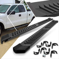 Black Stainless Running Boards Side Steps Nerf Bars F809776