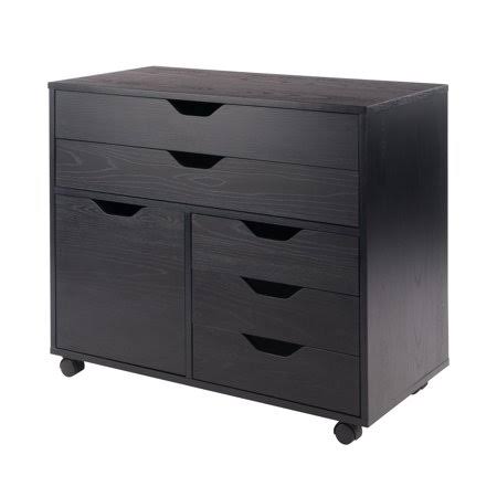 Black Mobile Storage Cabinet U387105
