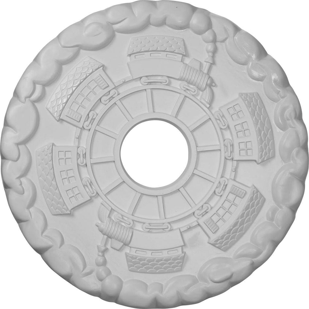 Hand-Painted Ceiling Medallion D8091