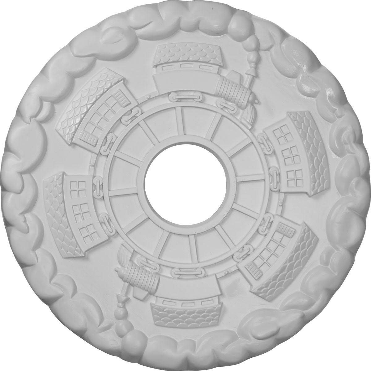 Hand-Painted Ceiling Medallion D8091