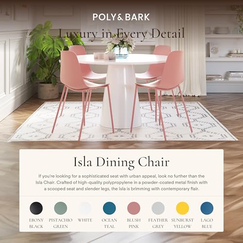 Pistachio Green Plastic Dining Chairs Set of 4 with Metal Legs A8921