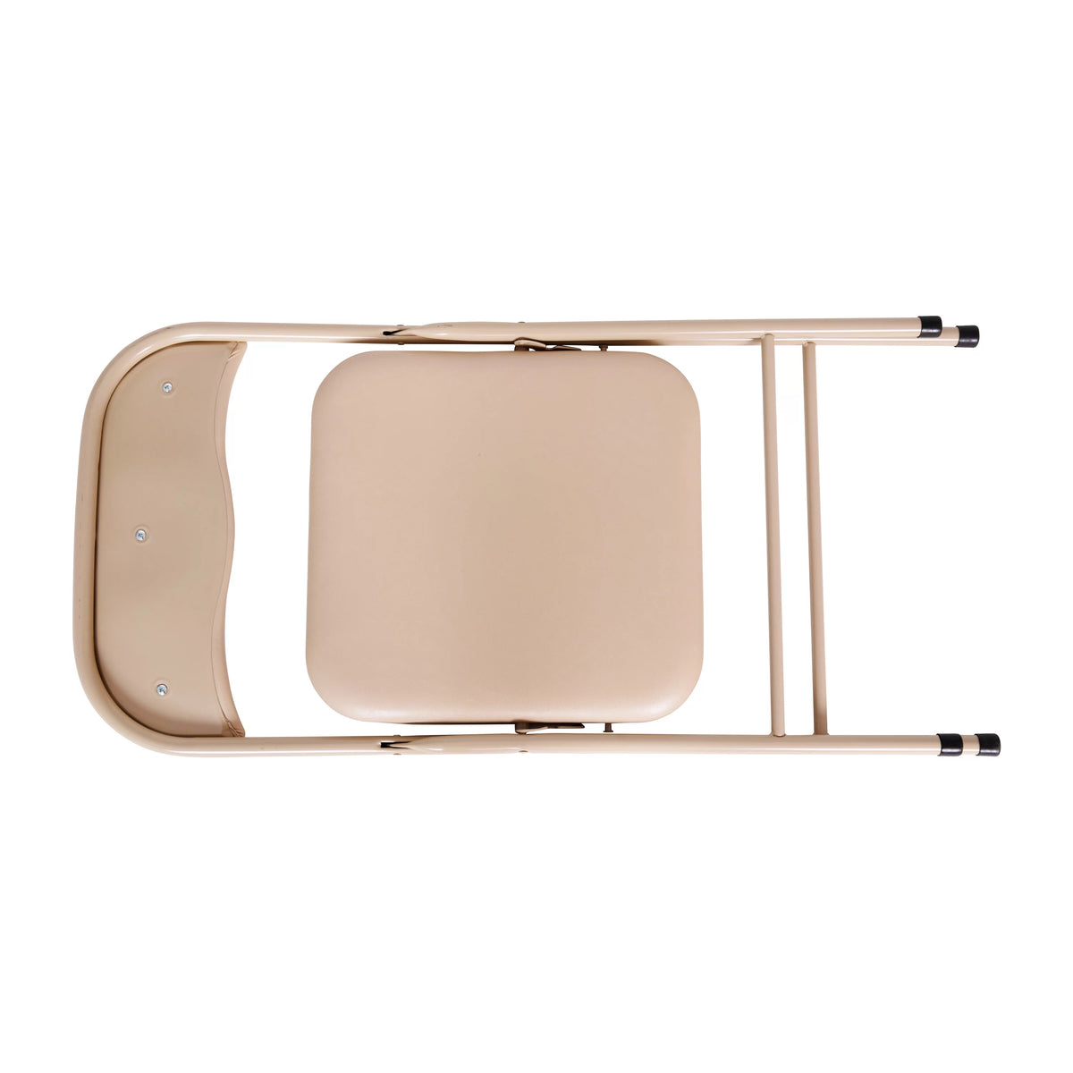 Tan 5 Pcs Folding Game Table and Chair Set J7383