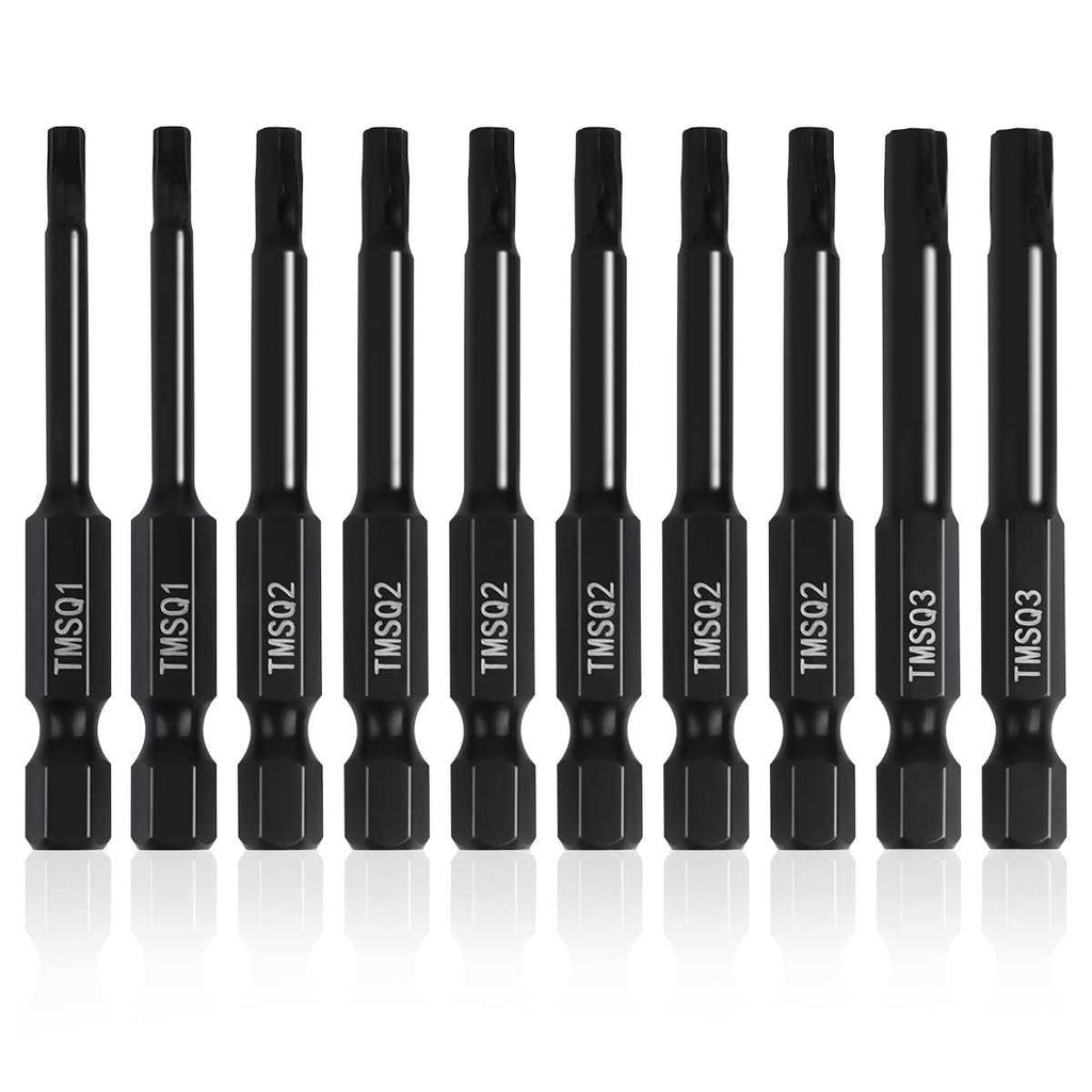 8 Point Star Bit Set 2 Square Drive Torx Bits G1671