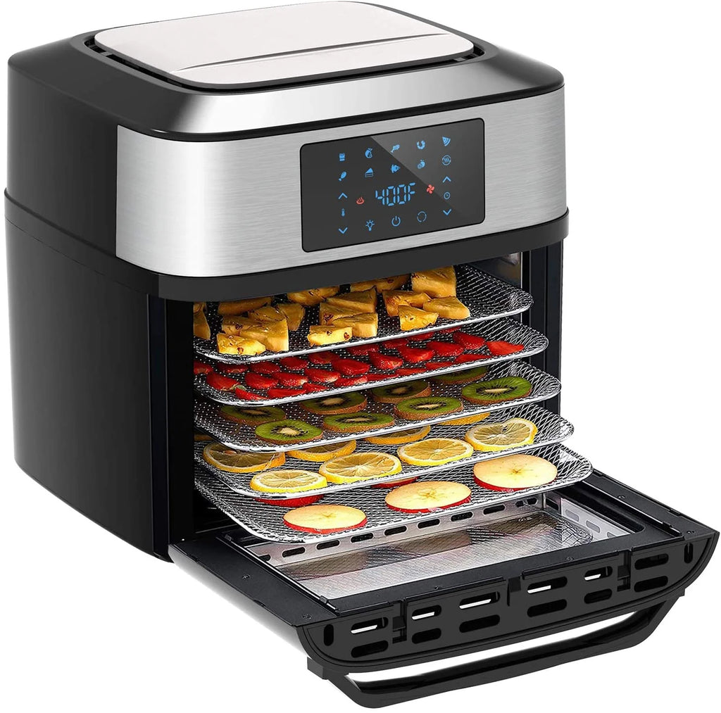 10-in-1 20 Quart Air Fryer Toaster Oven Combo with Rotisserie Dehydrator K101
