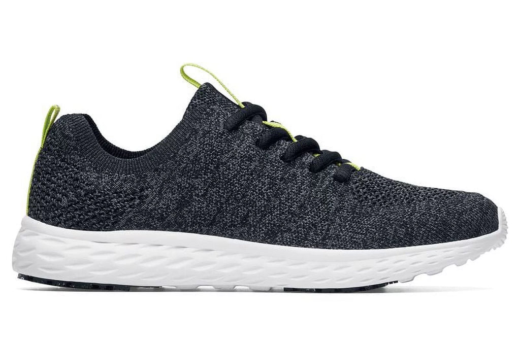 Black/Grey Slip Resistant Water Resistant Work Shoes U49841