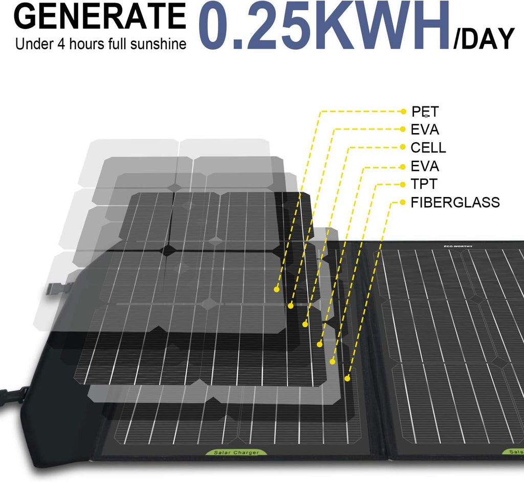 60W Solar Panel Kit with 20AH 12V Lithium Battery C2121