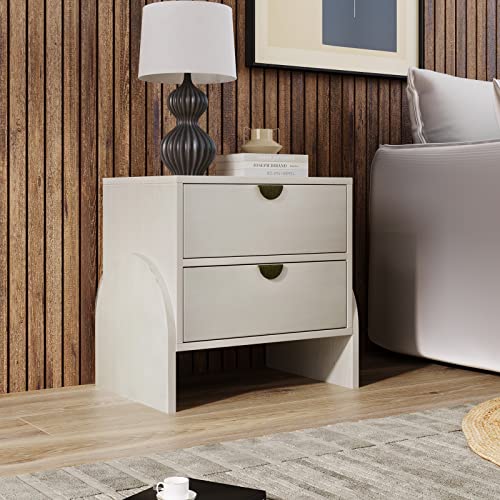 Antique White Rubber Wood Double Dresser R18915