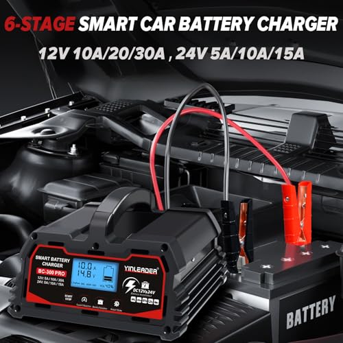 40A 12V/24V Lead Acid LiFePO4 Automatic Battery Charger A425