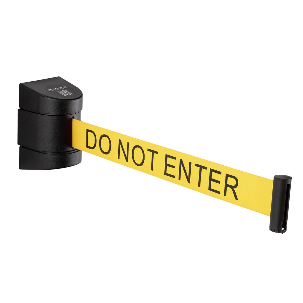 Retractable Wall Mount Caution Belt, 6.5 Ft. Yellow Do Not Enter Belt with Sturdy ABS Casing D605