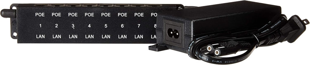 8 Port Passive PoE Injector with 48V 60W Power Supply, Pack of 2 M6789